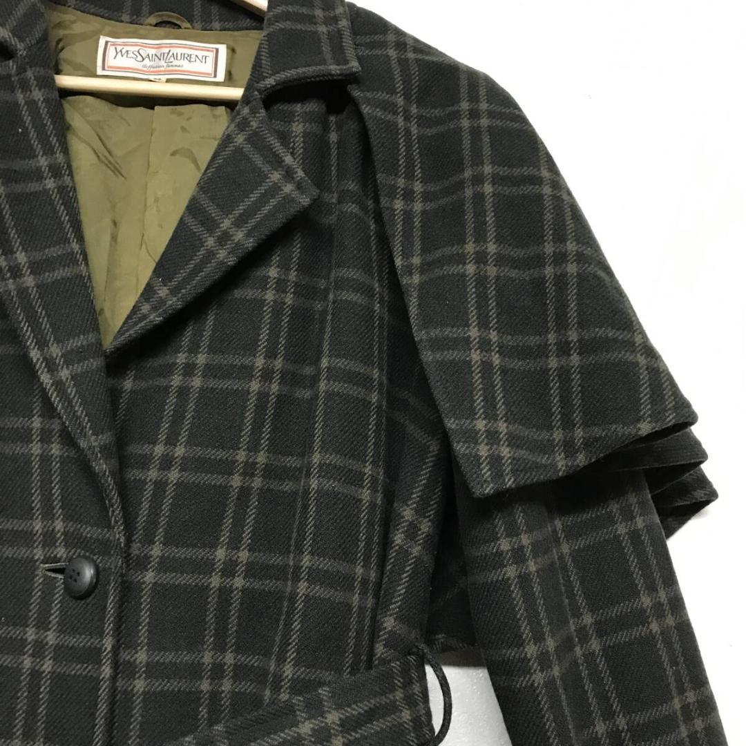 ヴィンテージ YVES SAINT LAURENT イヴサンローラン ウール混