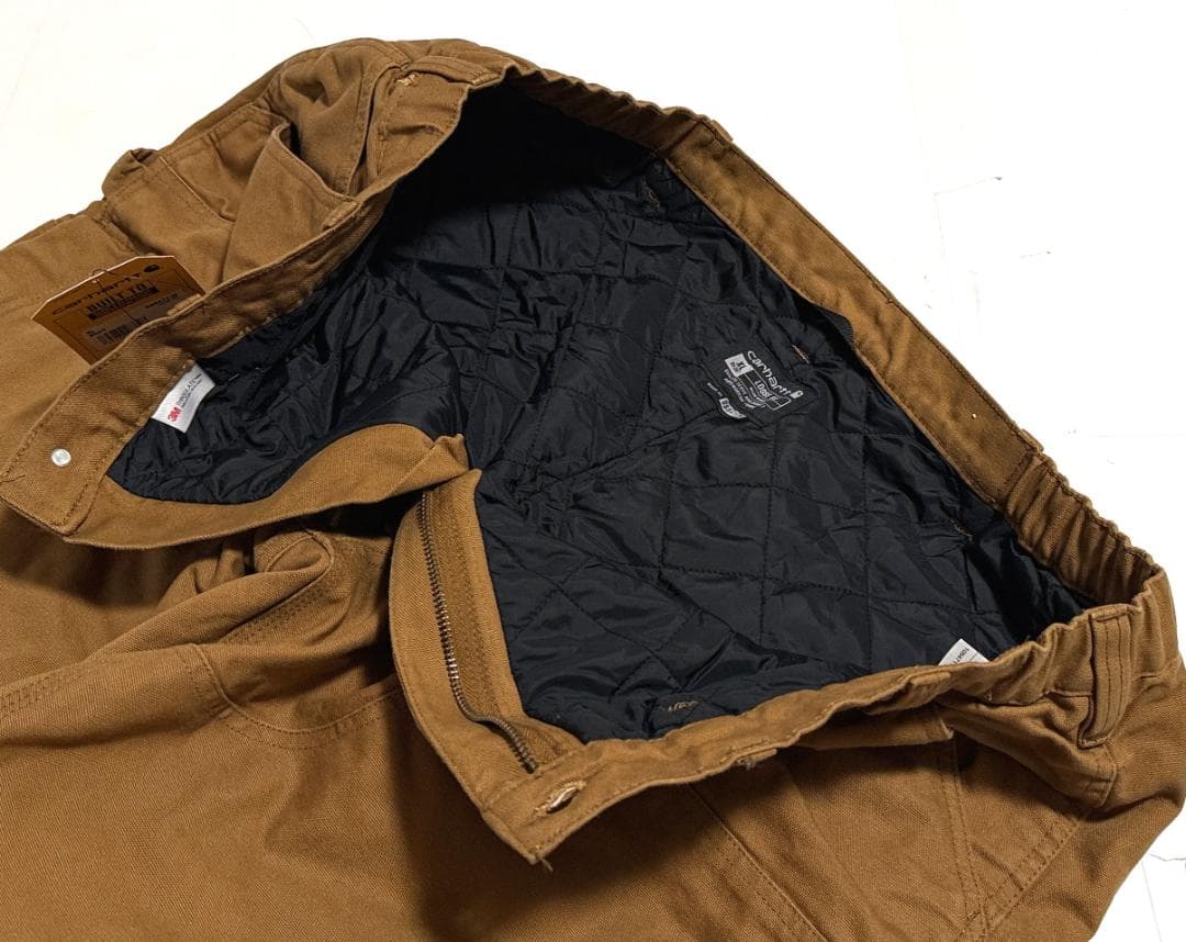 新品 カーハート ウォッシュダックインシュレーションパンツUS:XL/short