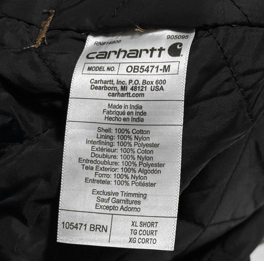 新品 カーハート ウォッシュダックインシュレーションパンツUS:XL/short