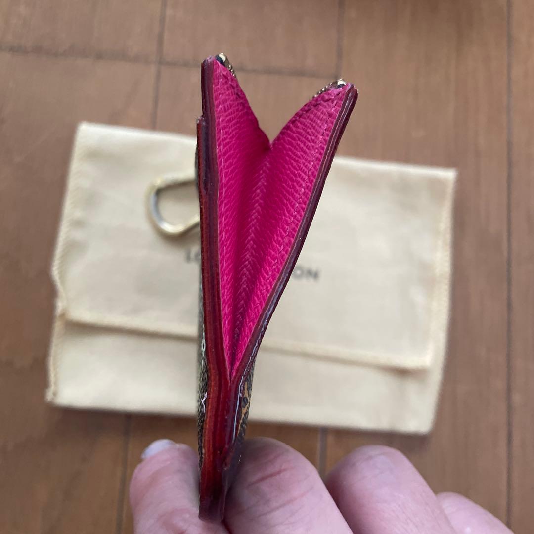 ルイヴィトン マルチカラー ポシェットクレ ケース　キーケース　黒