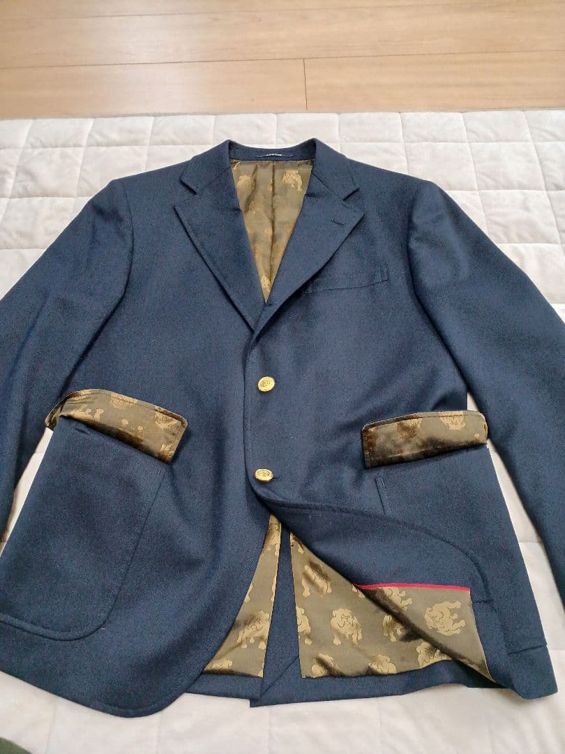 美品良品JpressネイビーAB５裏地カスタマイズお値下げ