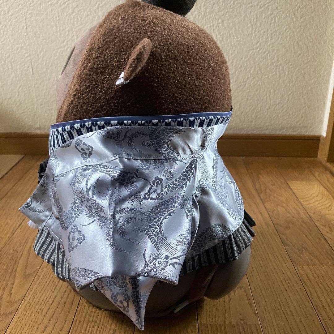 ラボット　服　lovot シルバー龍　羽織　袴　 インナー紺色　矢絣