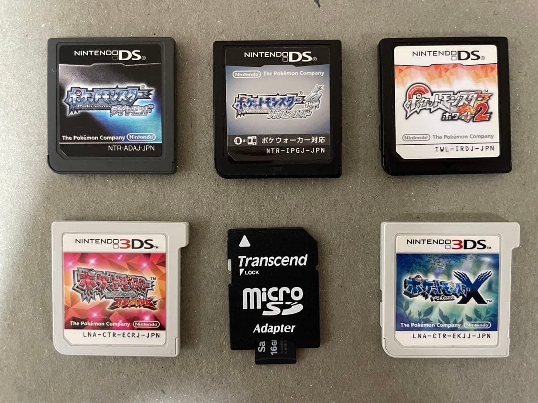 【*み様 ポケットモンスター ソフト6本セット + 16GB microSD