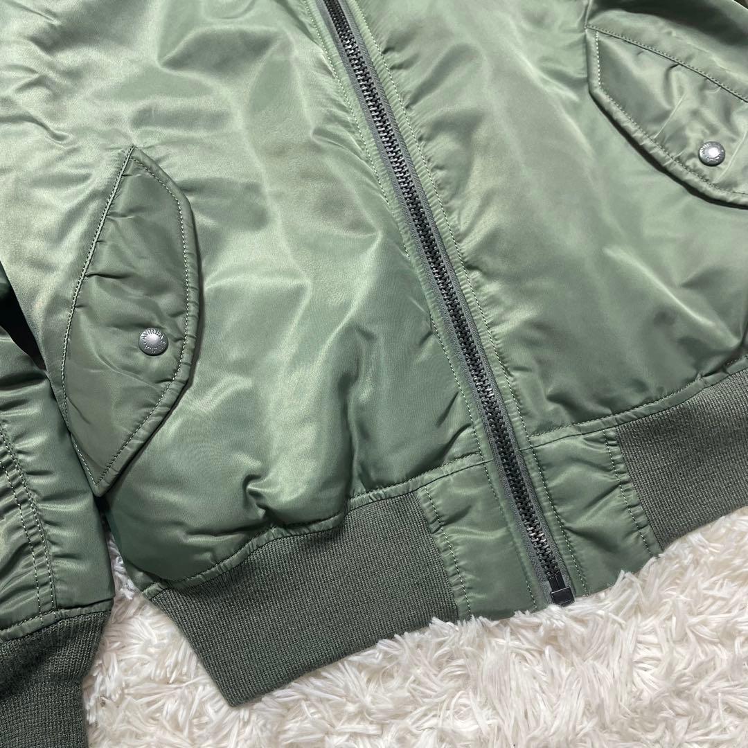 【未使用級】AVIREX オリーブグリーン MA-1 フライトジャケット XL