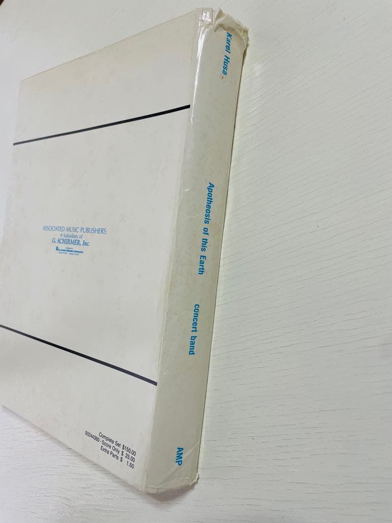 KAREL HUSA Apotheosis of this Earth吹奏楽楽譜