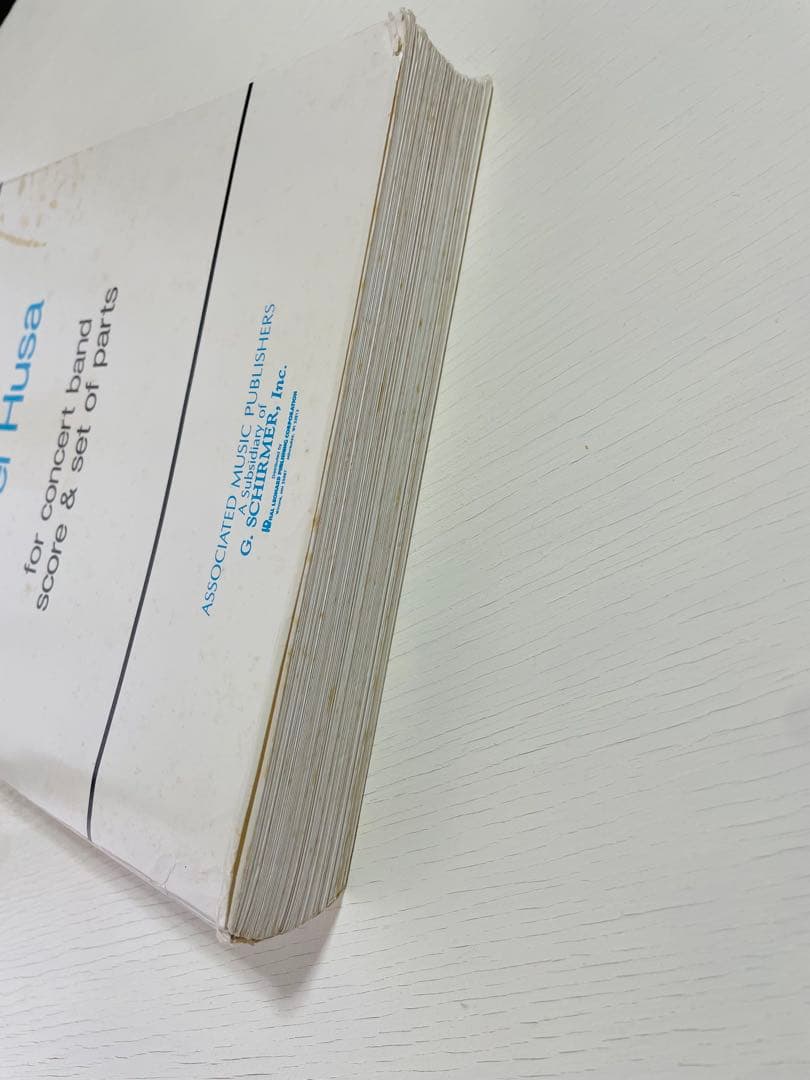 KAREL HUSA Apotheosis of this Earth吹奏楽楽譜