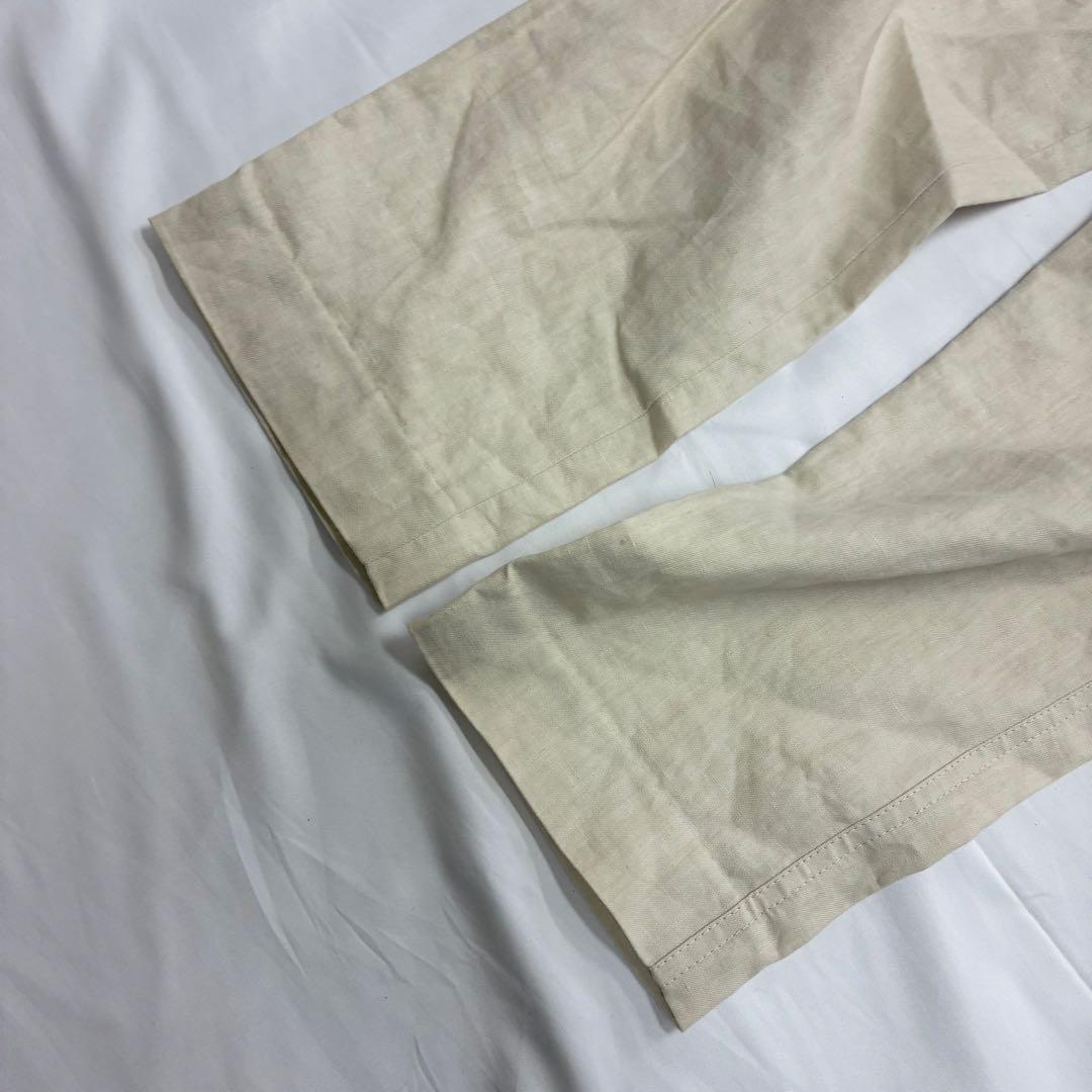 【現行】ブルネロクチネリ カーゴパンツ ワークパンツ リネン混 スラックス 38