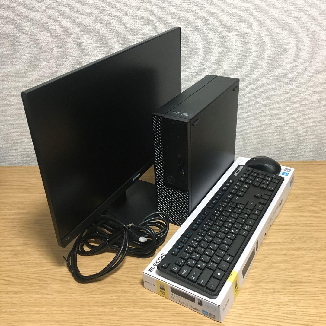 DELL OptiPlex Win11 強力i5 8G 新品SSD 23.8'