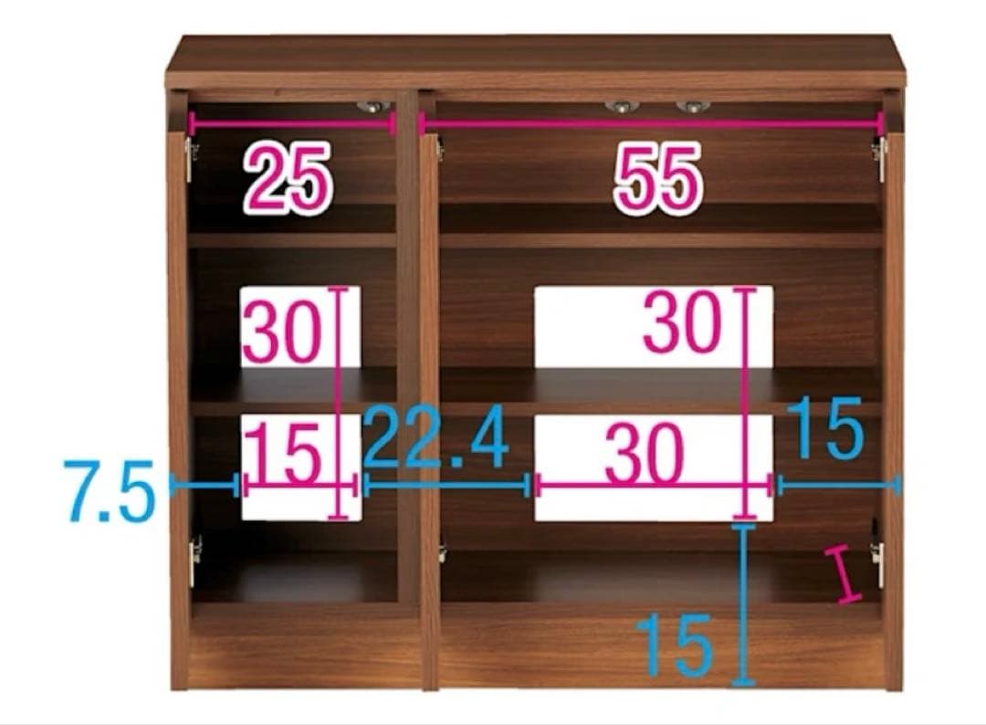 dinos 配線すっきりカウンター　カウンター下収納