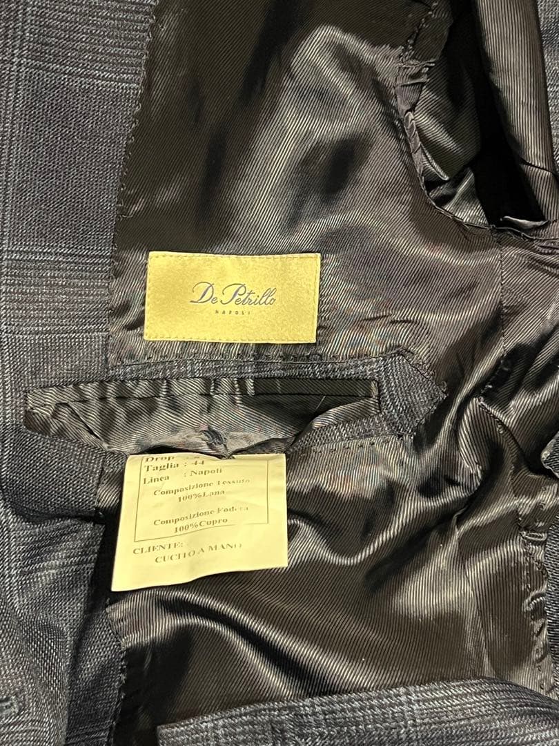 【週末限定】秋冬美品 値下不可 De Petrillo ダブル6ボタンスーツ