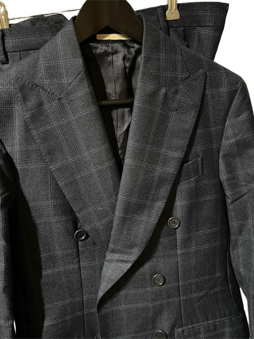 【週末限定】秋冬美品 値下不可 De Petrillo ダブル6ボタンスーツ