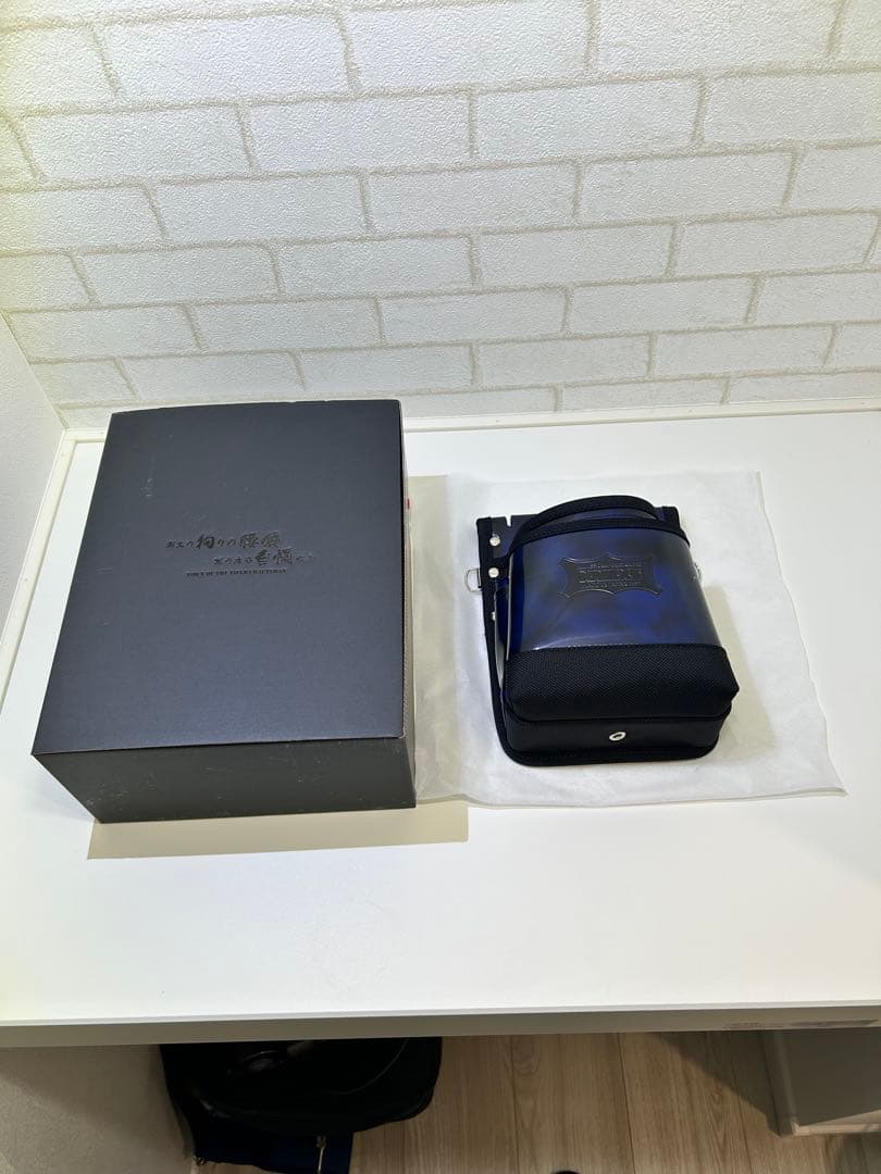 ニックス鳶職向仕様ツーウェイタイプガラス革2段腰袋　おまけ付き