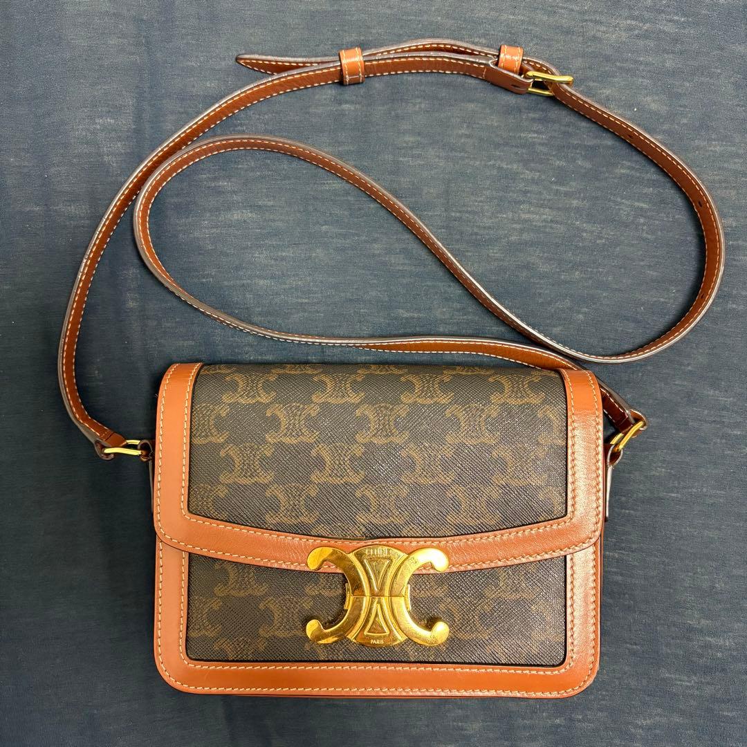 celine トリオンフキャンバス ショルダーバッグ スモール