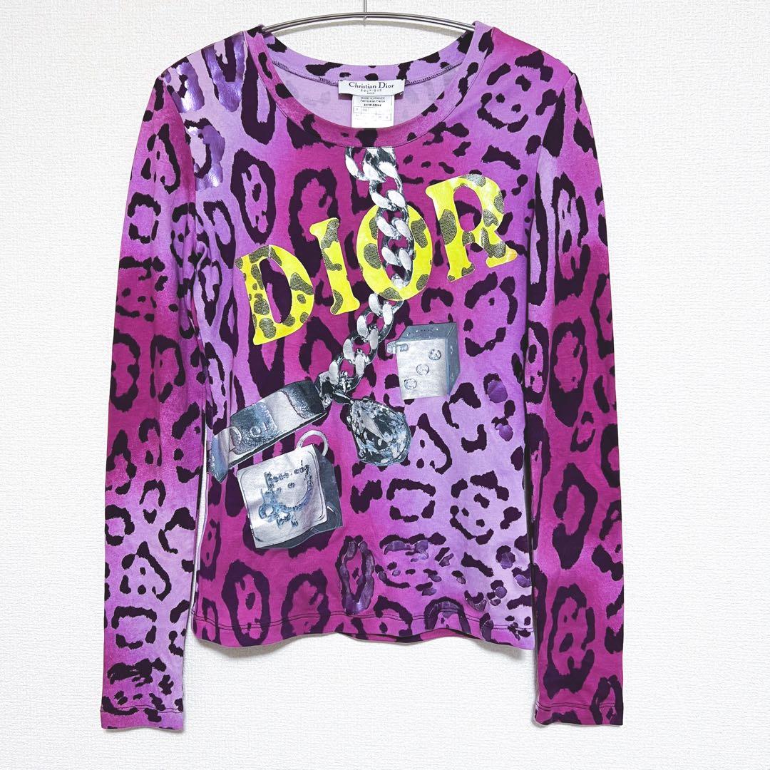 Dior ディオール　カットソー　レオパード　ロゴ　長袖