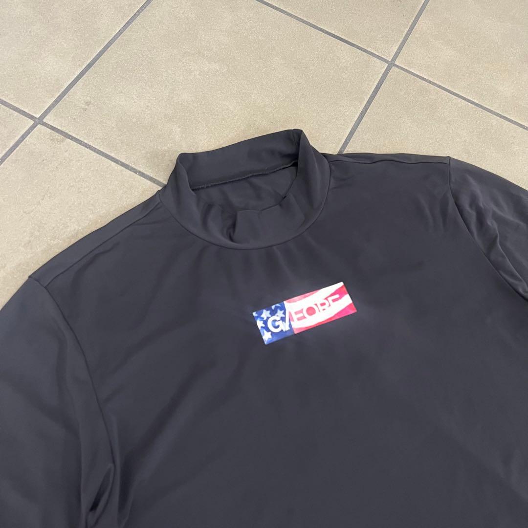 G/FORE ジーフォア　モックネック　半袖シャツ　メンズ　XL 3 ロゴ