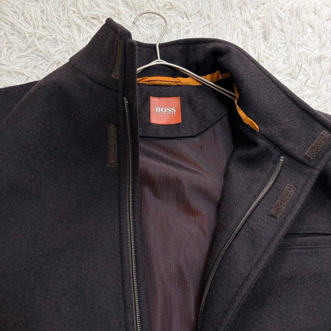 16631✨美品✨ヒューゴボス 48 L ウールスタンドカラーコート ジャケット