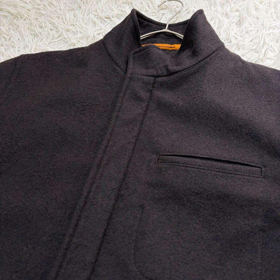 16631✨美品✨ヒューゴボス 48 L ウールスタンドカラーコート ジャケット