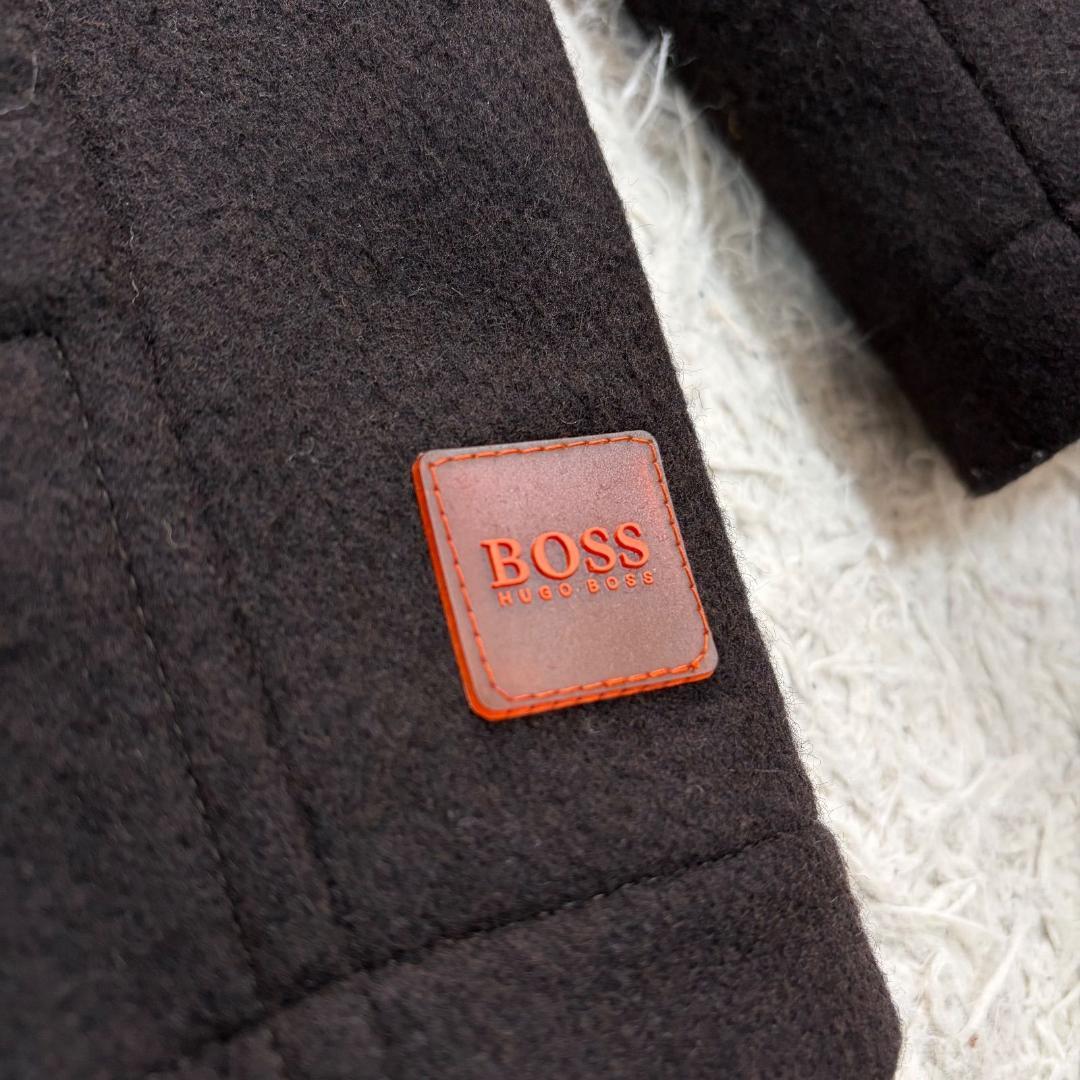 16631✨美品✨ヒューゴボス 48 L ウールスタンドカラーコート ジャケット