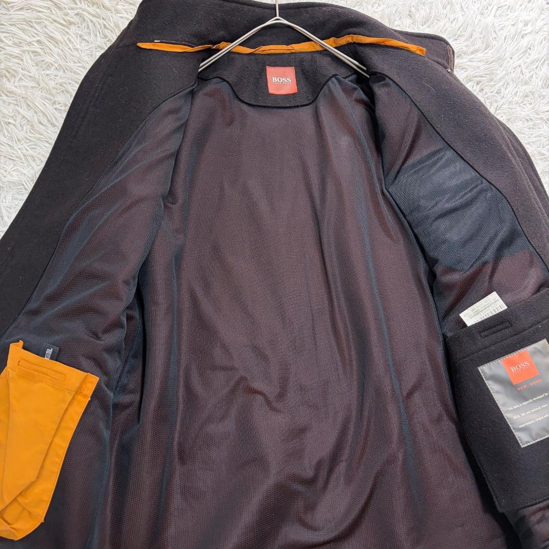 16631✨美品✨ヒューゴボス 48 L ウールスタンドカラーコート ジャケット