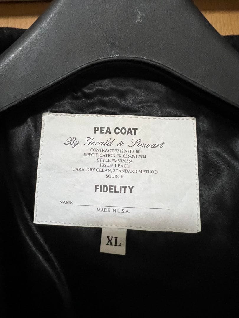 FIDELITY （フィデリティ ）ピーコート　ショート丈　XL 美品