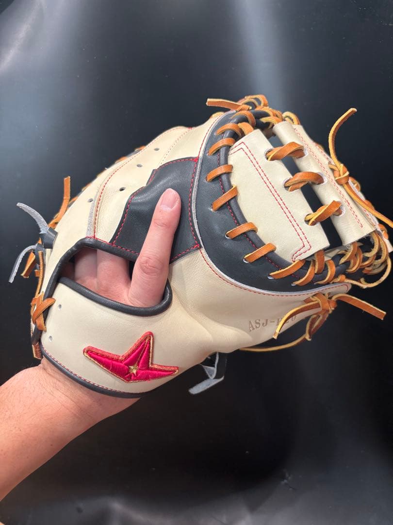 オールスターキャッチャーミット キャメル×Bブラック ASJ-20R-CAM