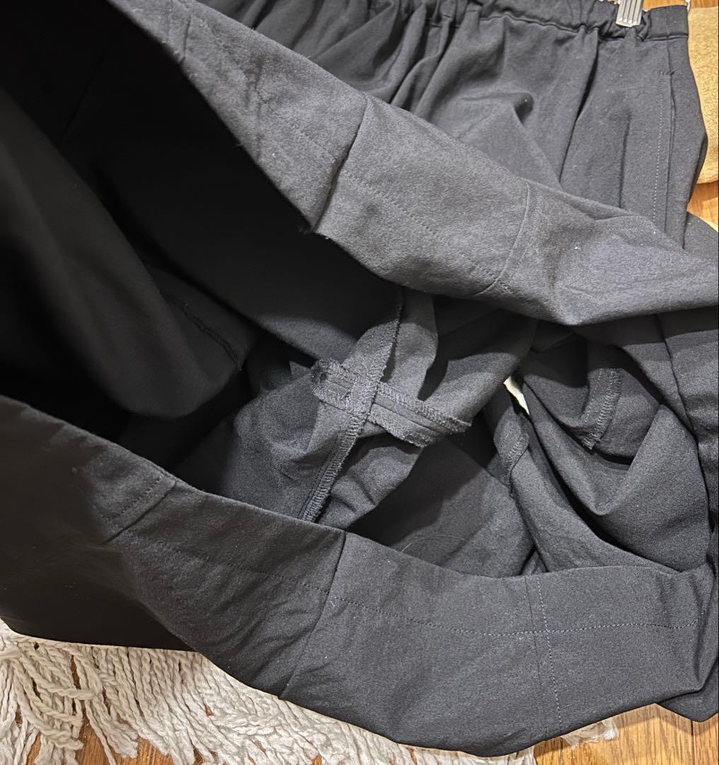 コムデギャルソン 2015AW 立体 ドローストリング ワイドパンツ