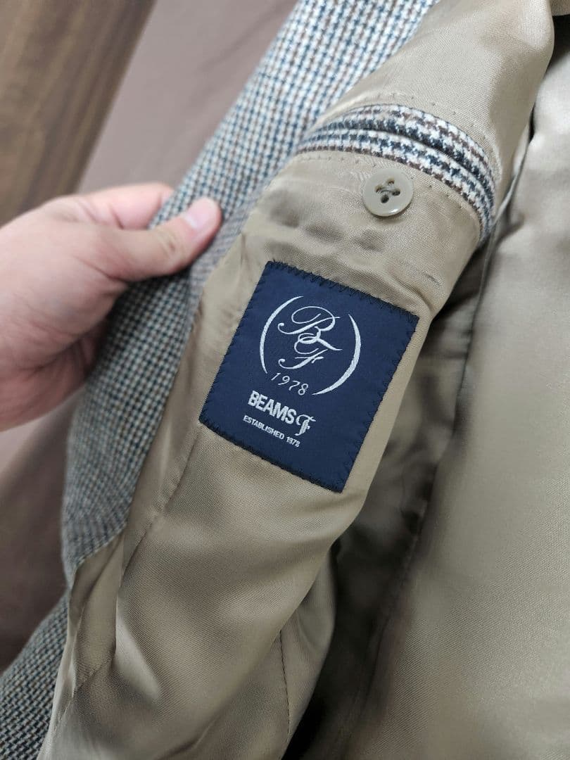 HANDMADE CANONICO ウール ガンクラブチェック スーツ