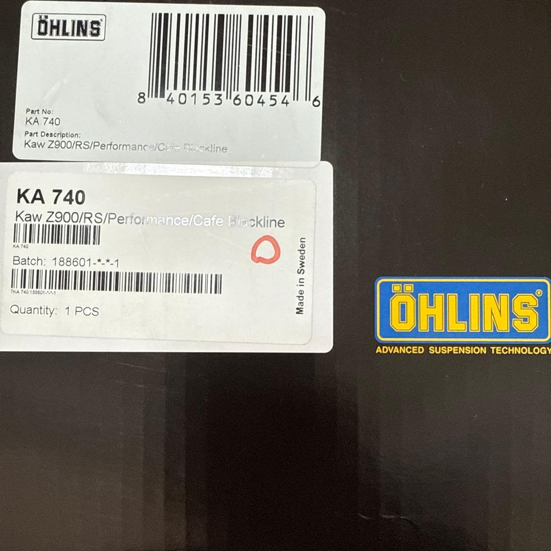 パーツ Z900RS KA740 OHLINS Blackline