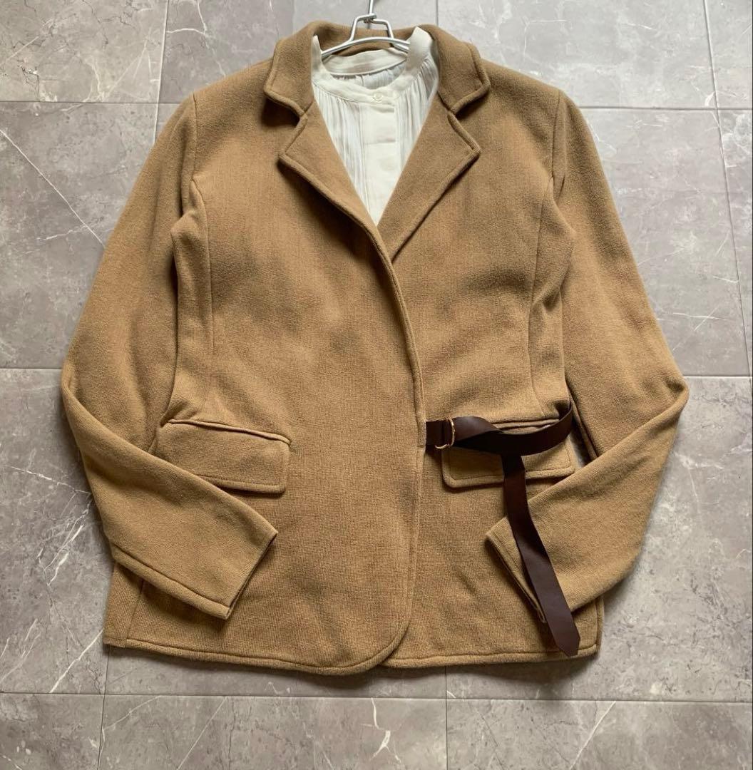 ローレンラルフローレン　レザートリムコットンブレンドブレザー　近年モデル　XS