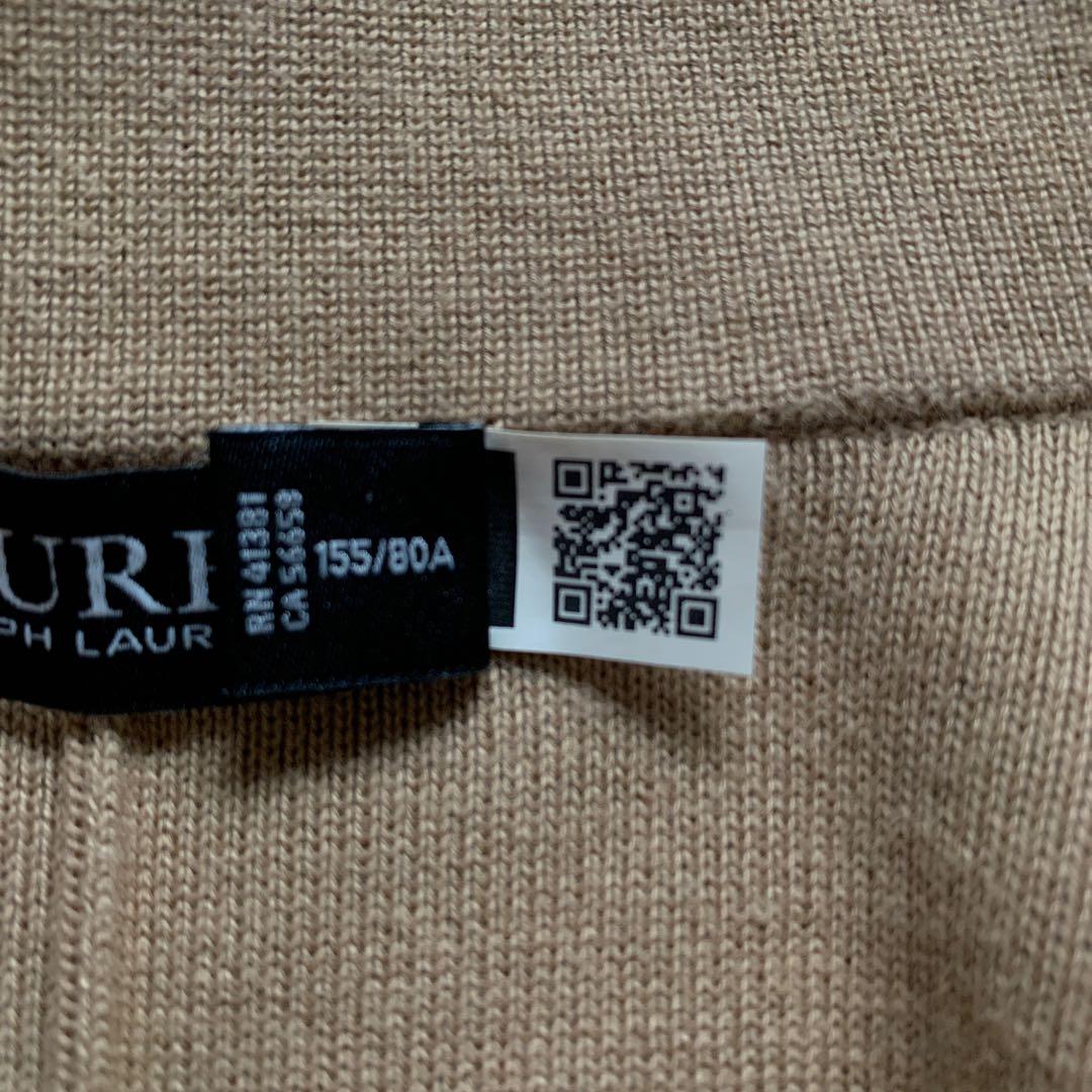 ローレンラルフローレン　レザートリムコットンブレンドブレザー　近年モデル　XS