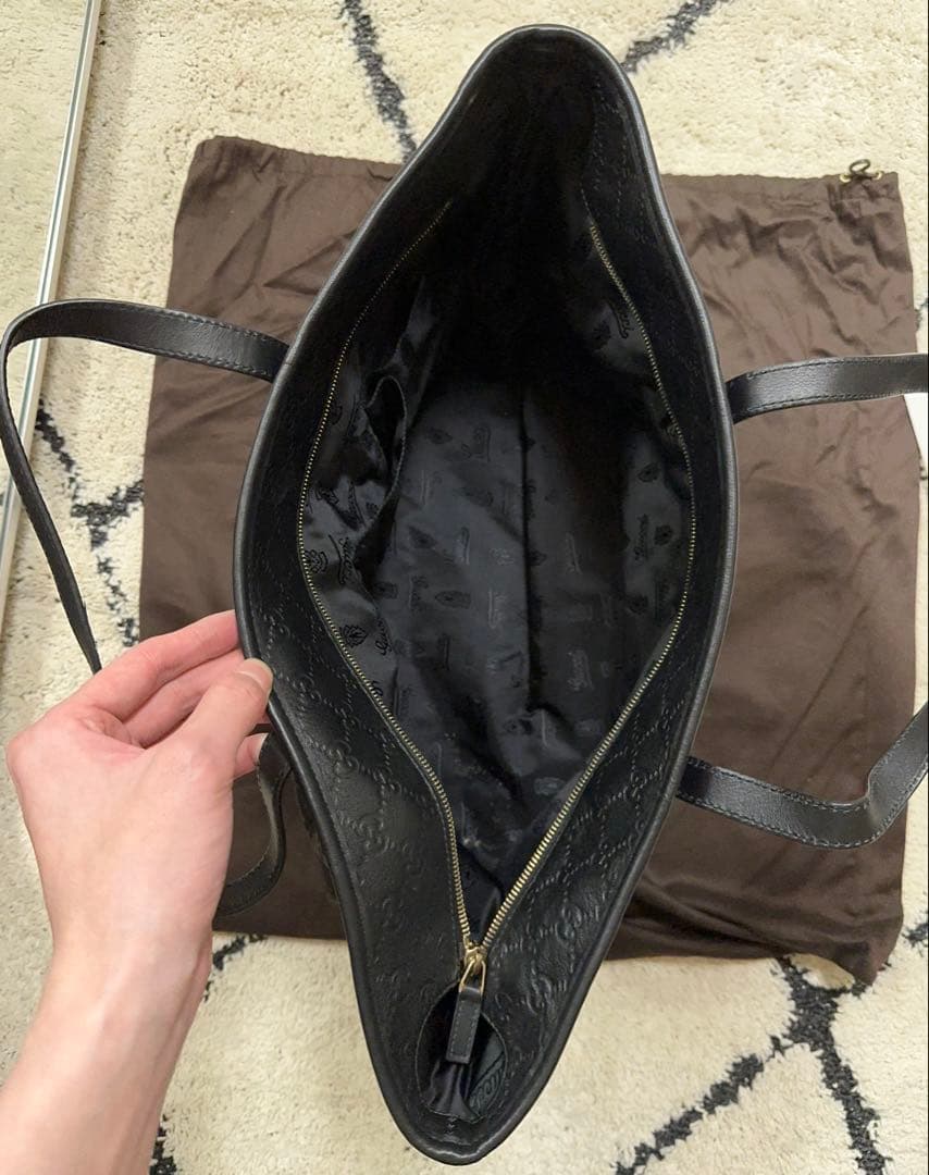 GUCCI グッチ グッチシマ レザー トートバッグ 211120レシートあり