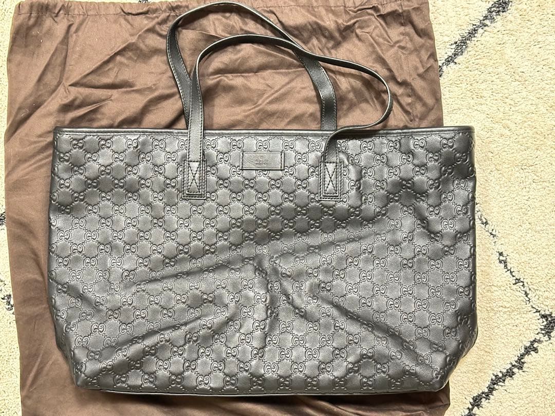 GUCCI グッチ グッチシマ レザー トートバッグ 211120レシートあり