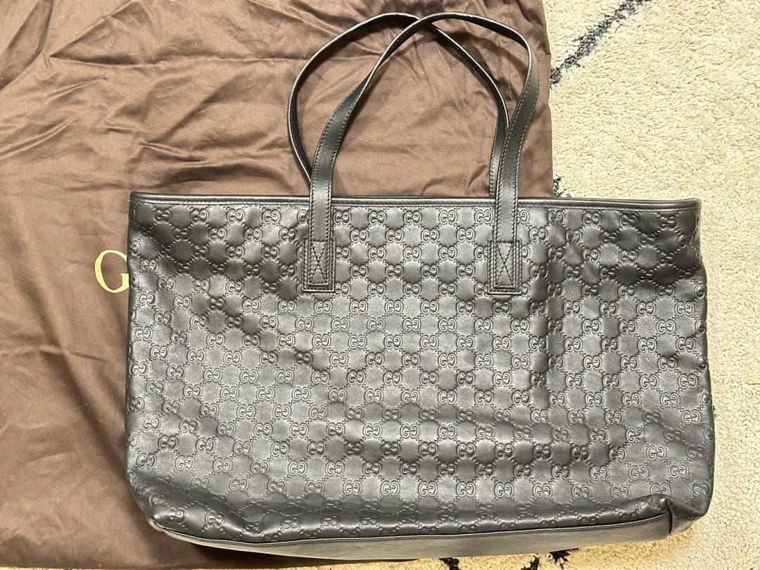 GUCCI グッチ グッチシマ レザー トートバッグ 211120レシートあり