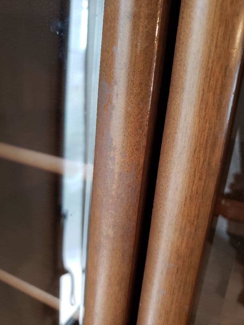 最終値下げ※井口家具※木製ブラウン食器棚 ガラス扉付き