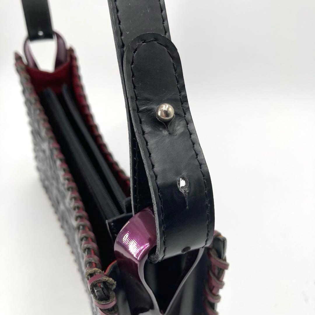 美品✨KENZO ケンゾー カービング ショルダーバッグ ボタニカル くり手