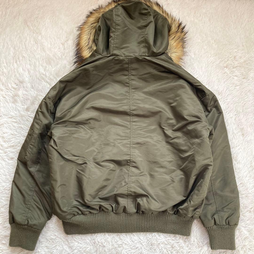 ✨00s✨N-2B flight jacket Archive y2k 短丈 緑