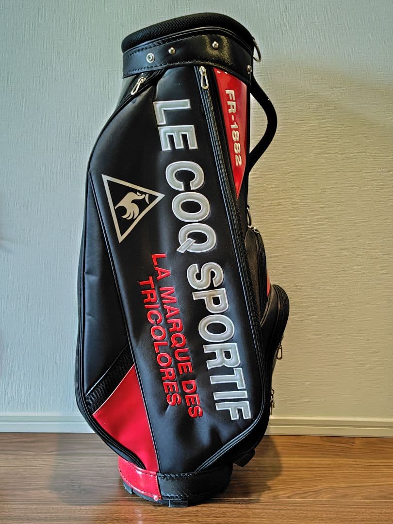LE COQ SPORTIF ゴルフバッグ FR-1862 黒/赤