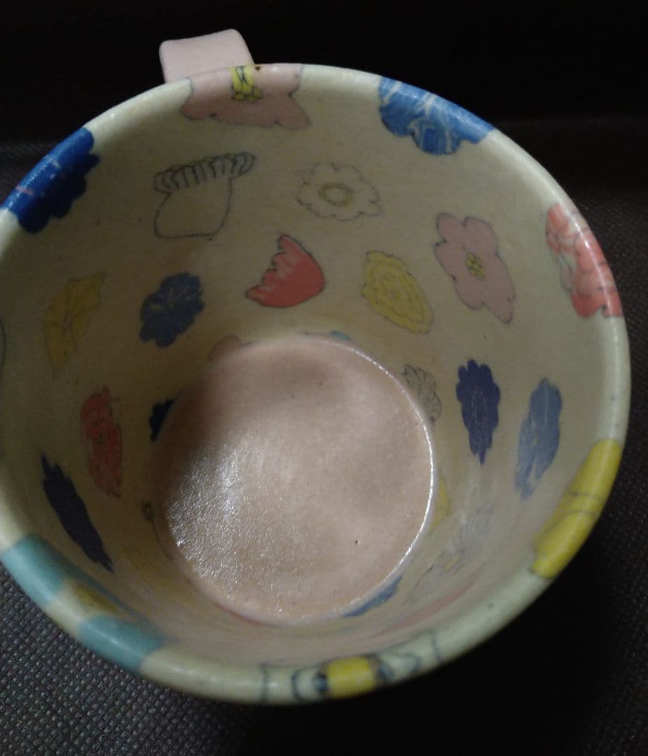 【中古品】田中ちあきさん　花柄　マグカップ＆お皿