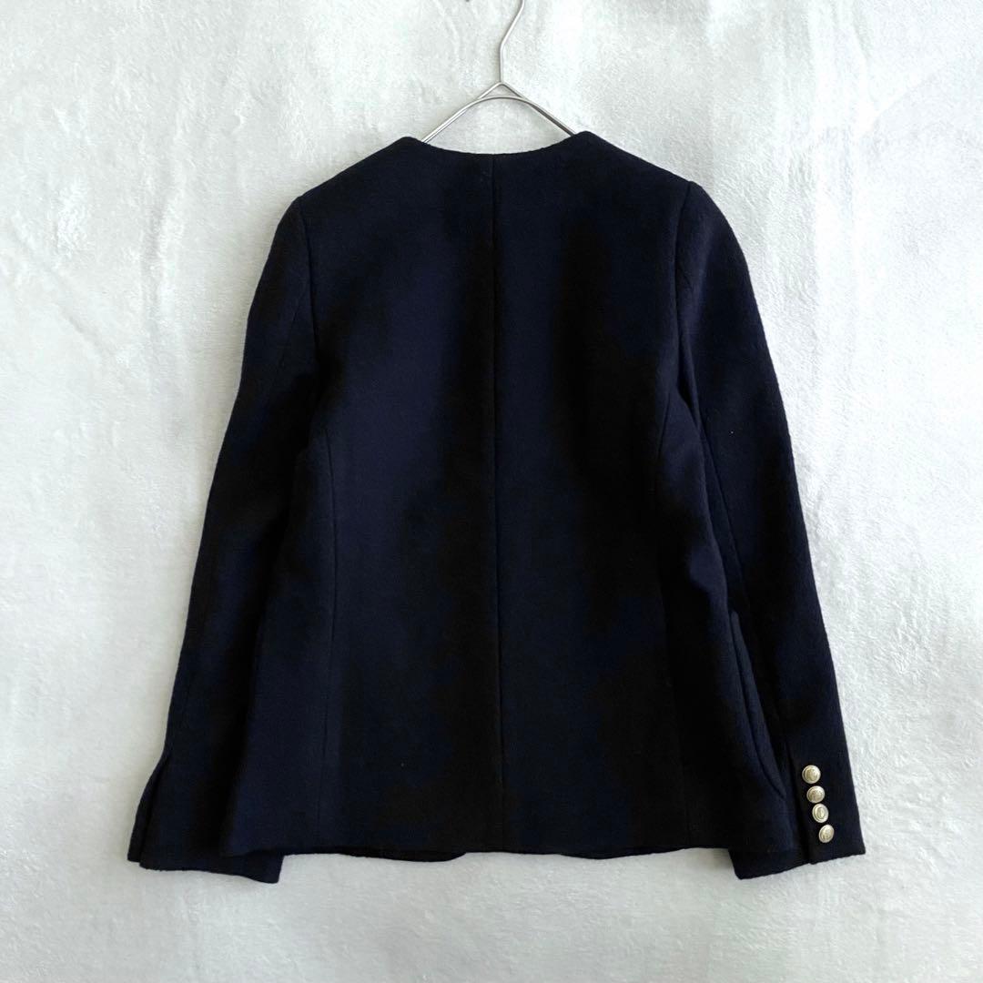 【ほぼ未使用✨】allureville パイルメルトンノーカラージャケット 黒