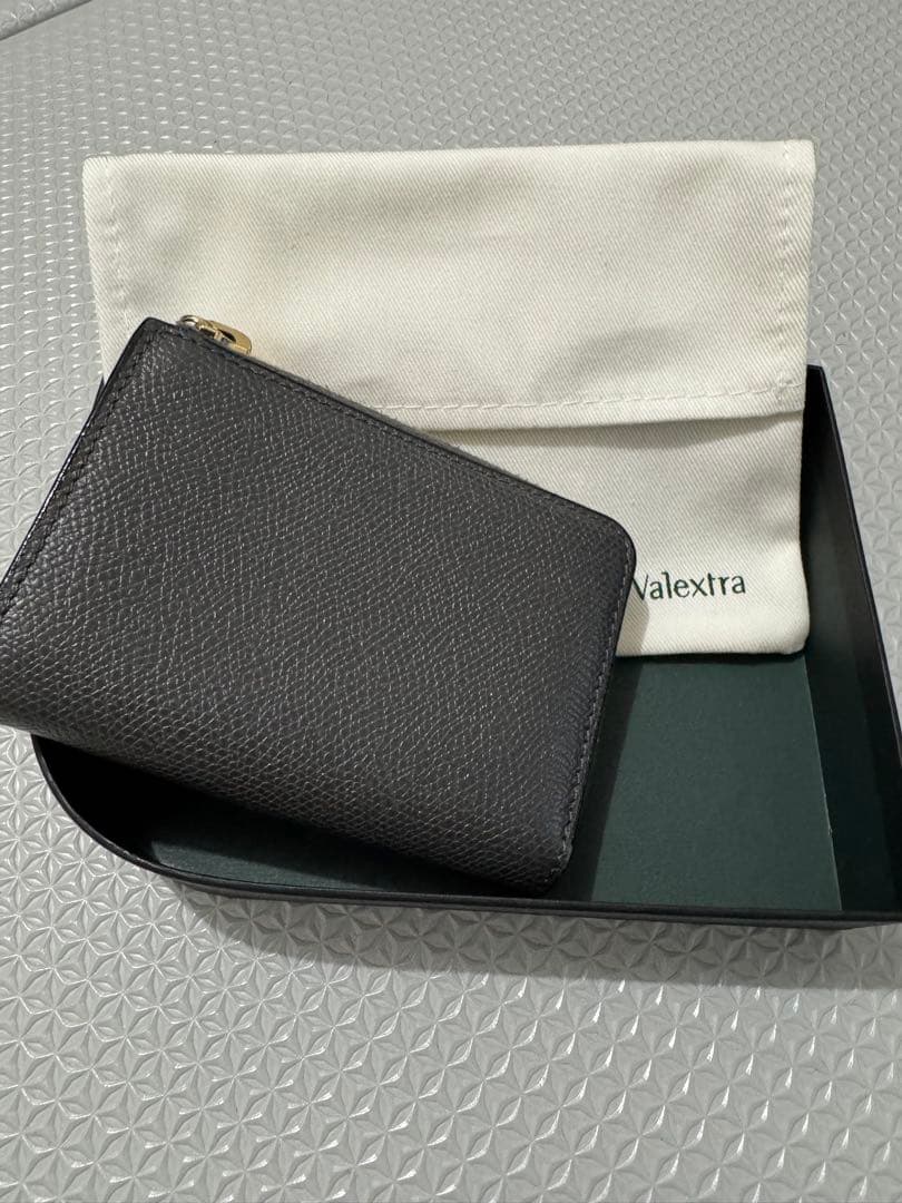 Valextra ダークグレー　レザー キーケース