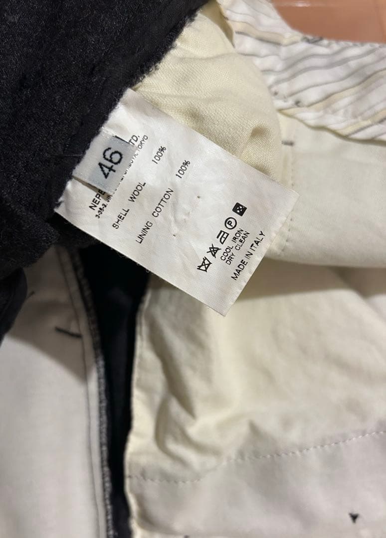 BARENA カットオフ加工スーツ　グレーソリッド Mサイズ