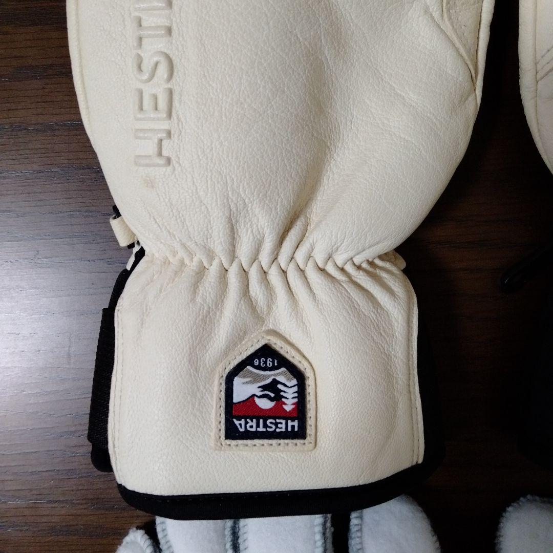 s*3様 Hestra ミトングローブ サイズ8 オフホワイト