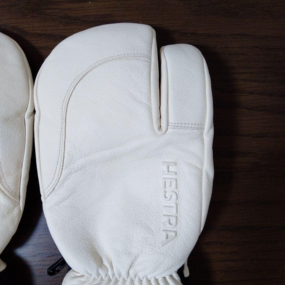 s*3様 Hestra ミトングローブ サイズ8 オフホワイト