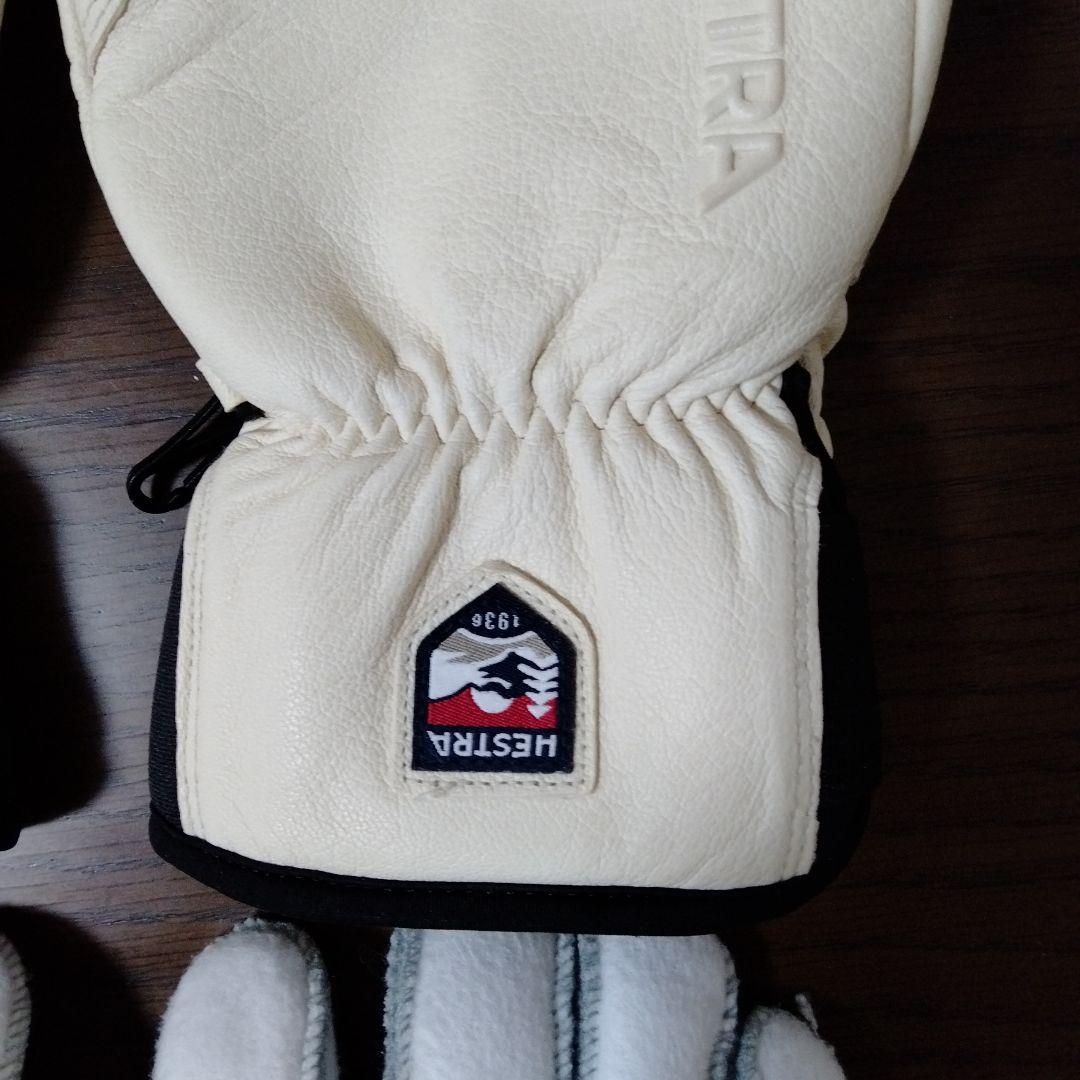 s*3様 Hestra ミトングローブ サイズ8 オフホワイト