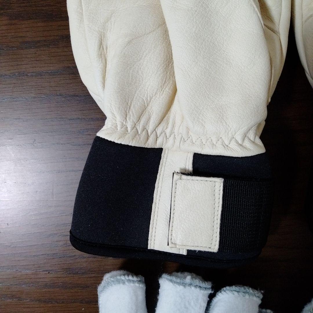 s*3様 Hestra ミトングローブ サイズ8 オフホワイト