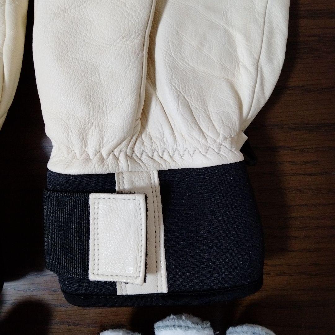 s*3様 Hestra ミトングローブ サイズ8 オフホワイト