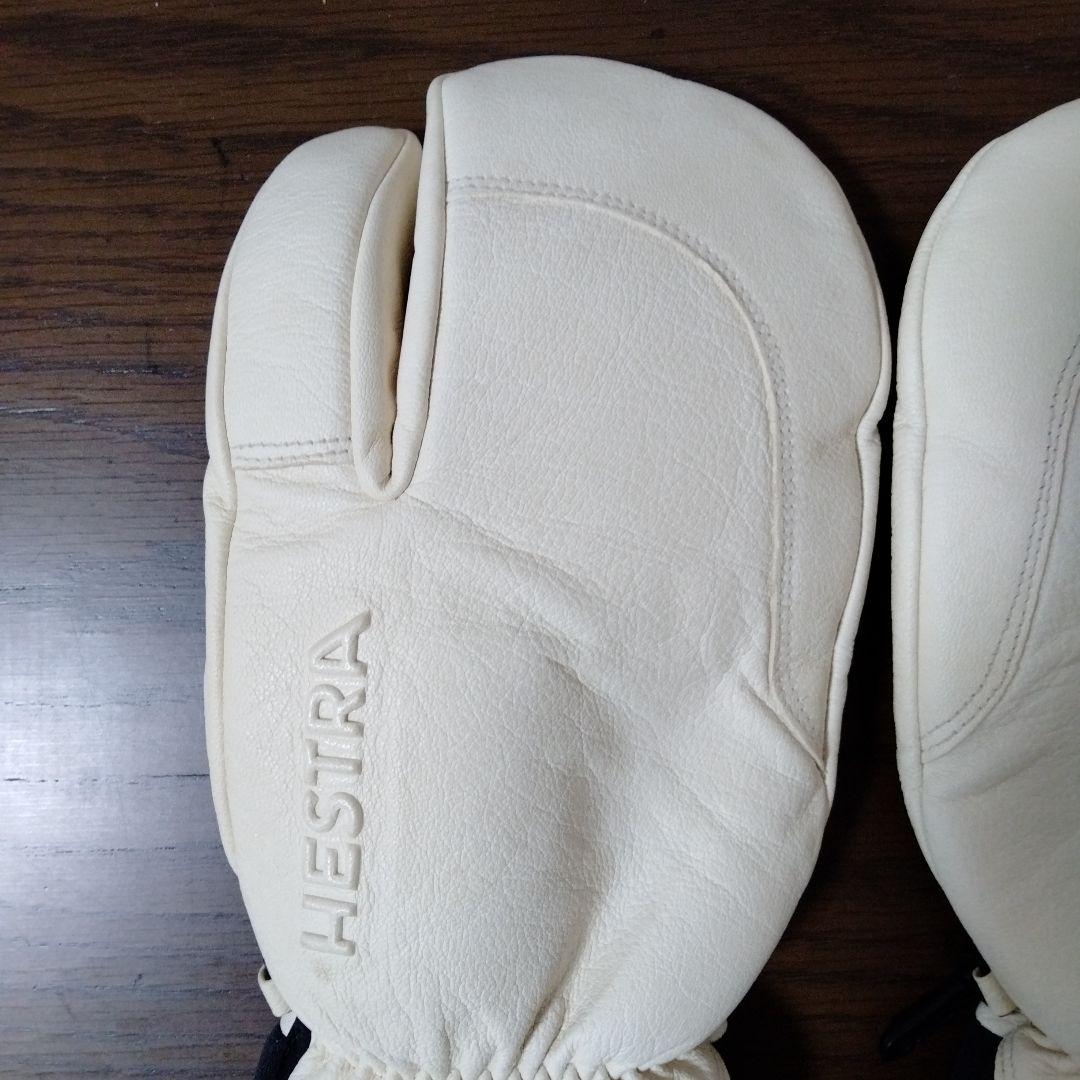 s*3様 Hestra ミトングローブ サイズ8 オフホワイト