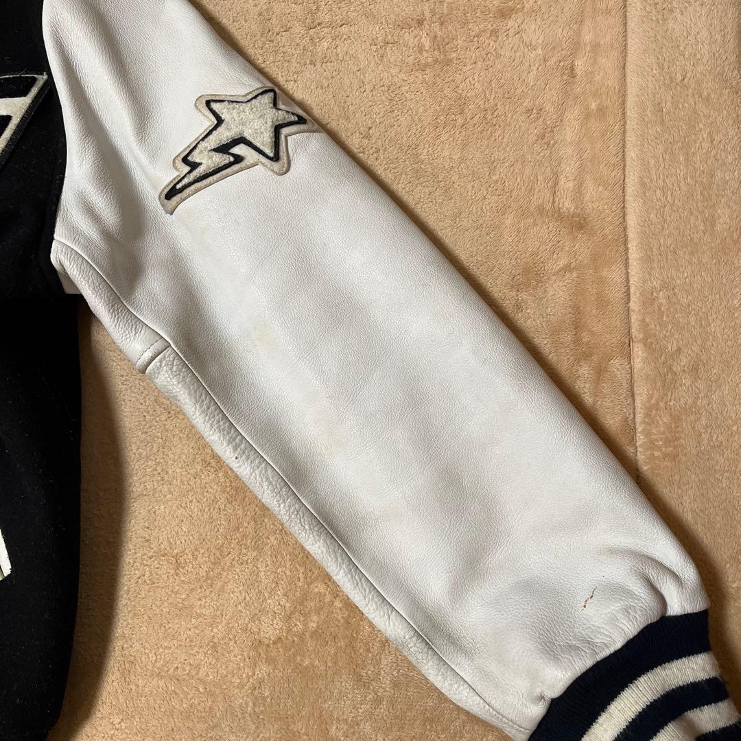 BAPE スタジャン 黒/白