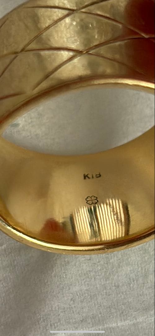 K18リング 17号 金15g 指輪