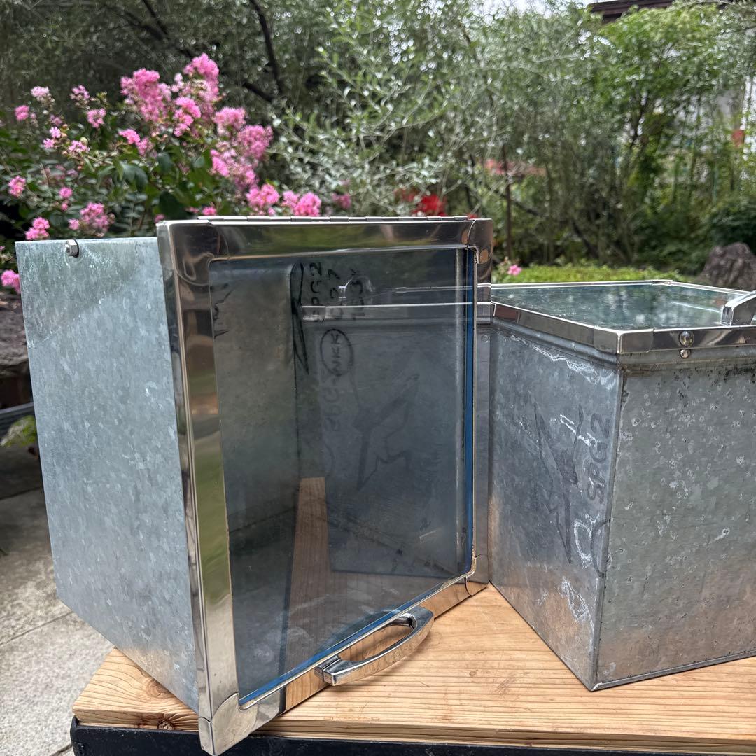 aiai昭和レトロ　駄菓子屋　お菓子屋　スマートケース4個　ブリキケース